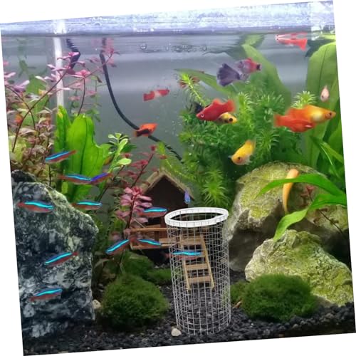 SUPVOX Fish Spawning Cone Grid Iron Breeding Bucket for Angelfish Shrimp Easy Aquarium Decoration Fish Tank Isolation Net