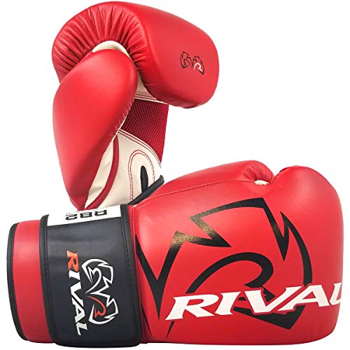 RIVAL Boxing RB2 2.0 Super Bag Gloves, Hook and Loop Closure - High-Density, Multi-Layered Padding, and Breathable Mesh Palm - color: Red, size: X-Large