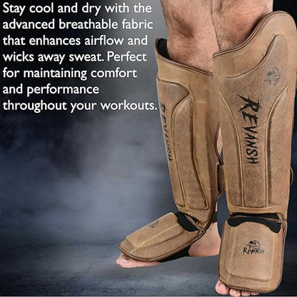 Shin Guards - Premium Protection for Boxing, MMA, Muay Thai, Kickboxing, and Martial Arts - Durable, Comfortable, Lightweight Combat Gear - size: Large
