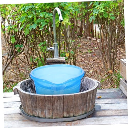 Portable Plastic Water Bucket Handle Multipurpose Cleaning and Storage Container for Home Use for Washing Camping and Fishing Activities