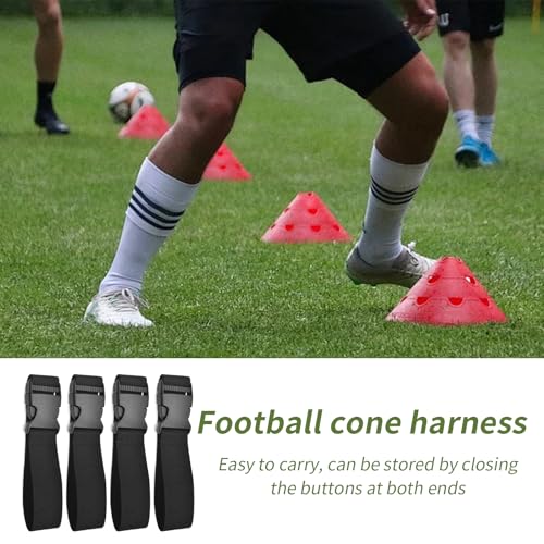 Football Cone Straps Foldable Disc Carrier Harness