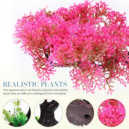 TOYANDONA 10pcs Plastic Fish Tank Plants Realistic Aquarium Decorations for Betta and Low-Maintenance and Versatile Aquarium Decor Underwater Aesthetics