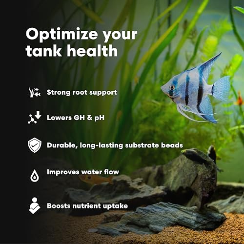Brightwell Aquatics FlorinVolcanīt Rio Escuro-F – Volcanic Substrate for Freshwater Planted & Shrimp Aquariums – Boosts Root Growth, Lowers GH & pH, 2lb