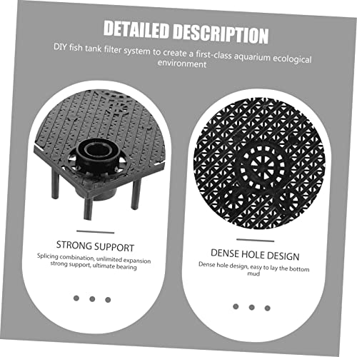 12pcs Aquarium Divider Board Isolation Plates for Fish Tanks Bottom Plates Dense Design for Circulation and Oxygenation