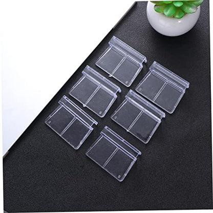 BESPORTBLE 3sets 6mm Fish Tank Acrylic Clips Aquarium Lid Support Holders Durable Glass Cover Clips for Fish Aquarium Tank 6pcs*3