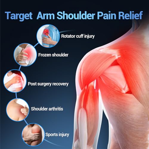 Comfytemp Shoulder Ice Pack Wrap, Shoulder Brace for Shoulders Pain Relief | FSA Eligible HSA, 2 Gel Ice Packs for Injuries Reusable, Cold Therapy for Rotator Cuff Recovery, Post-Surgery Recovery