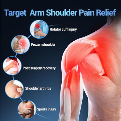 Comfytemp Shoulder Ice Pack Wrap, Shoulder Brace for Shoulders Pain Relief | FSA Eligible HSA, 2 Gel Ice Packs for Injuries Reusable, Cold Therapy for Rotator Cuff Recovery, Post-Surgery Recovery