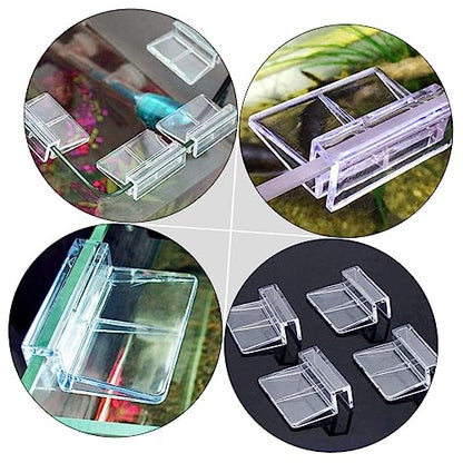 Aquarium Lid Holder Clips Fish Tank Lid Bracket for Glass Cover 10mm Rimless Tank Support