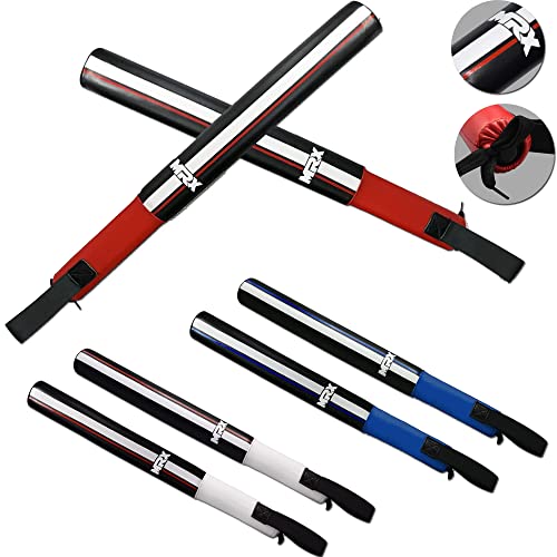 MRX MMA Boxing Training Striking Sticks Padded Pair Boxing Focus Precision Sticks Punch Speed Training Hand Target Ideal for Martial Arts, Muay Thai - color: Black Red