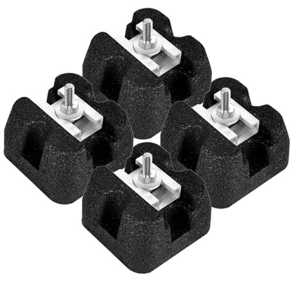 4 Pack Mini Split Floor Mount Base | Air Conditioner Base for 7,000–60,000 BTU | Anti-Vibration Mini Split Base, UV & Waterproof Condenser Support for Outdoor HVAC Units