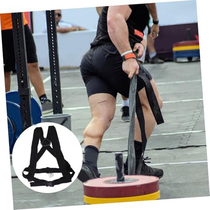 Abaodam Resistance Sled Pull Belt, Load-Bearing Harness Multifunctional