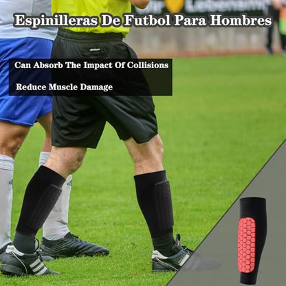Soccer Shin Guards Pads for Youth Adult - color: Black, size: Medium