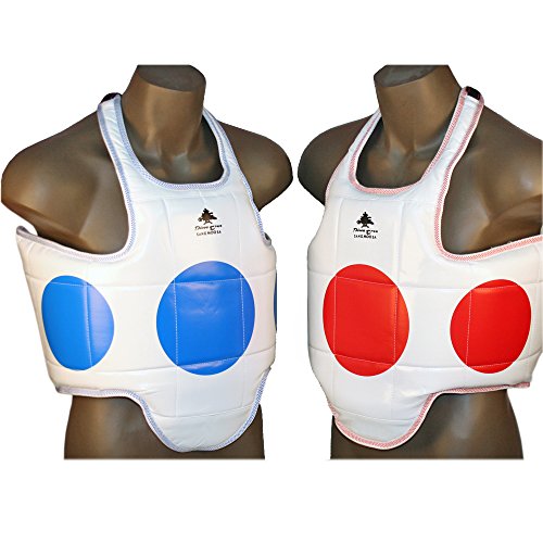 Pine Tree Sang Moo Sa Martial Arts, Taekwondo, Reversible Chest Guard Dot - size: 4 - Adult Large