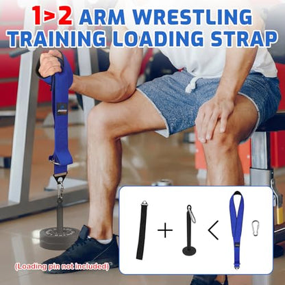2 In 1 Arm Wrestling Training Strap Belt with Neoprene Padded