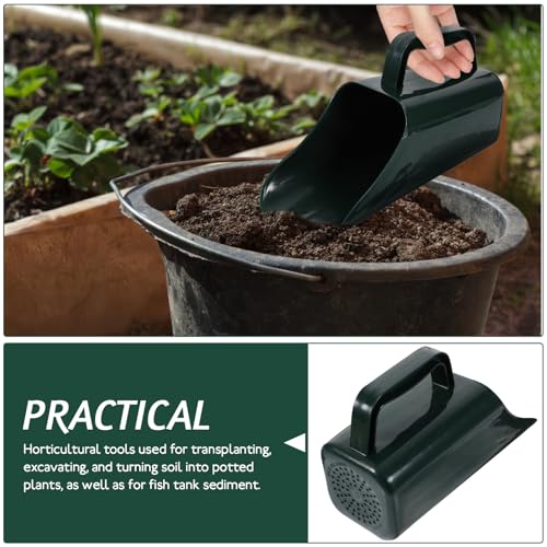 2pcs Aquarium Sediment Cleaning Shovel Bucket, Multifunctional Fish Tank Soil Scooper with Drainage Holes, Handheld Mud and Gravel Scooping Tool for Aquarium Plant Care