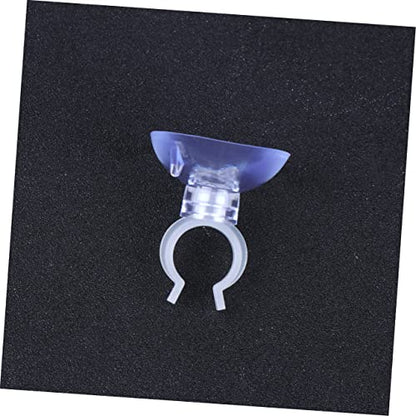 20pcs Professional Cup Clamps for Aquariums Hose Clip Fixing Bracket for Fish Tank Pump Holder Easy to Install and Uninstall - size: 3X1.6X0.5cm