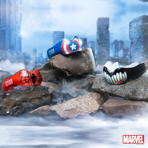 Marvel Venom Sports Mouth Guard for Braces, Mouthguard with Case - color: Venom
