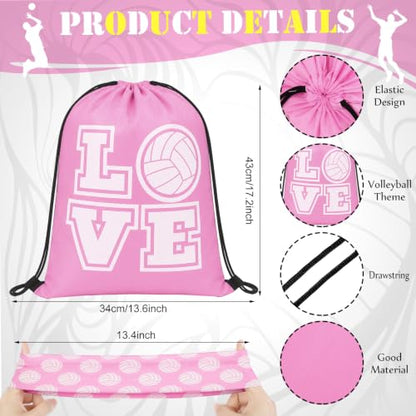 Yinder 4 Pcs Volleyball Accessories - color: Pink, size: Small