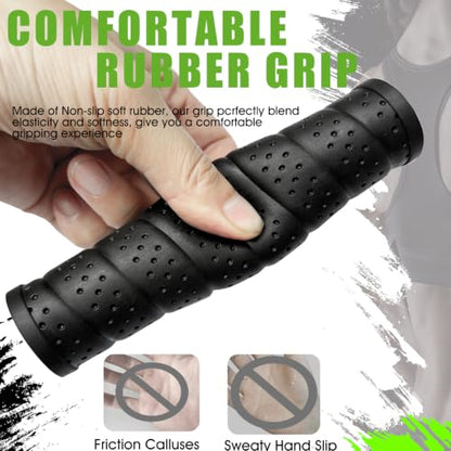 Double D Row Handle LAT Pulldown Attachments,Comfort Rubber Grip V Bar Attachmentt for Cable Machine Home Gym Accessory - color: Black Double D