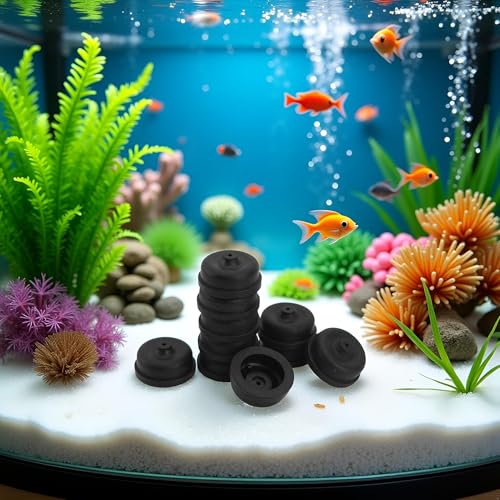 JJLFresheners Aquarium Diaphragm Air Pump Accessories EPDM Rubber Oxygen Pump Replacement Parts for Aquarium Fishing Oxygen Pump Aquarium Diaphragm Silicone Cup Parts Reolacements