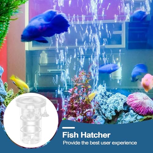 Aquarium Fry Nursery – Compact Breeding Chamber, 12x12x12cm Divider Habitat, Easy Install Structure | Aquatic Care Equipment with Isolation Space for Guppy Shrimp Betta Saltwater Organisms Recovery