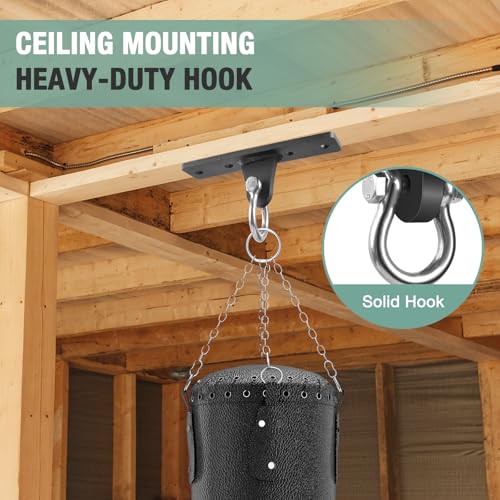 Heavy Bag Hangers Brackets, Heavy Duty Swing Hangers - size: 4 Holes Ceiling Anchor without Swivel