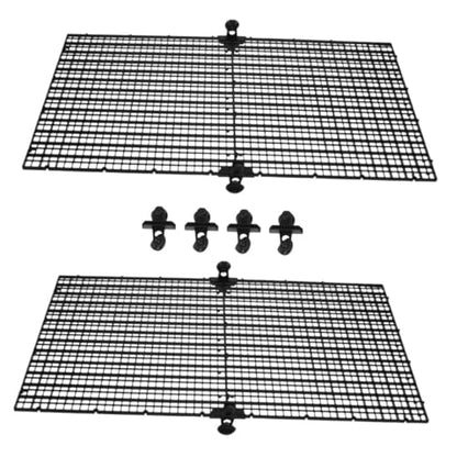 4Pcs Aquarium Divider Board Plastic Grid Fish Tank Cover for Jump Prevention Easy to Clean Fish Separator with Suction Cups for Betta Fish Safety