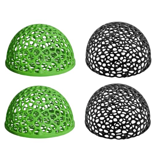 4Pcs Shrimp Hides for Aquarium, Decorative Fish Tank Decorations with 4.1 Inch Diameter, Aquarium Cave Hideout for Breeding and Shelter, Ideal for Tropical Fish and Shrimp Keepers
