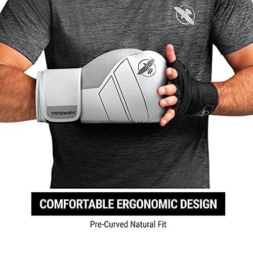 Hayabusa S4 Leather Boxing Gloves | 12oz Boxing Gloves, Muay Thai Gloves, Kickboxing Gloves, Leather Training Gloves, Men and Women, 16oz Boxing Gloves - color: White, size: 14 oz