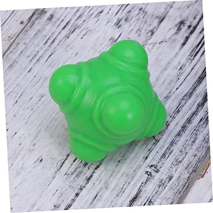 BESPORTBLE 3pcs Fitness Reaction Soccer Training Equipment Reaction Football Agility Bounce Training Balls Football - color: Green, size: Medium
