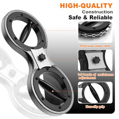 Pro-Grade Rotator Machine - Adjustable Arm Trainer for Men & Women, 12lbs Silent Forearm Strengthener with Adjustable Resistance Resistance, Home/Gym Arm Workout Equipment for Boxing & Rehabilitation