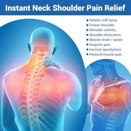 Comfytemp Ice Pack for Neck Shoulders Pain Relief (Small, Bright Blue) - color: Bright Blue, size: Small