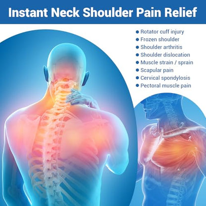 Comfytemp Ice Pack for Neck Shoulders Pain Relief (Small, Bright Blue) - color: Bright Blue, size: Small