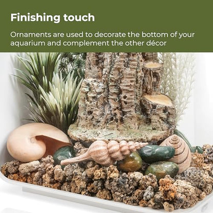 biOrb Forest Rhythm Décor Set, Silver/Green/Natural, Fish Friendly Décor for Aquariums