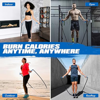 Jump Rope, Weighted Jump Rope for Fitness, Boxing Equipment Jump Ropes for Men Women, Battle Skipping Ropes for Exercise, Suitable for Boxing, Cardio, Training Muscle Speed Home Gym Workout Equipment - style: 1.5LB