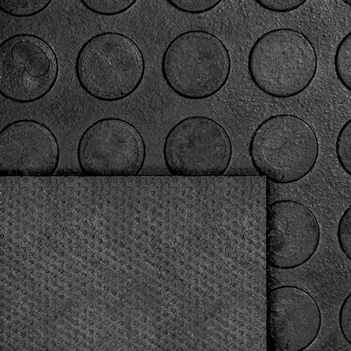 MSI Premium Black 3.3 x 33ft. Waterproof Rubber Non-Slip Floor Mat Roll