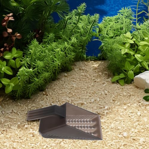 Fish Tank Sand Cleaner Scoop with Sifter Aquarium Maintenance Tool for Gravel and Sand Unique Design Plant Roots Easy to Handle for Effortless Debris Removal