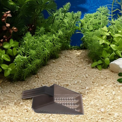 Fish Tank Sand Cleaner Scoop with Sifter Aquarium Maintenance Tool for Gravel and Sand Unique Design Plant Roots Easy to Handle for Effortless Debris Removal