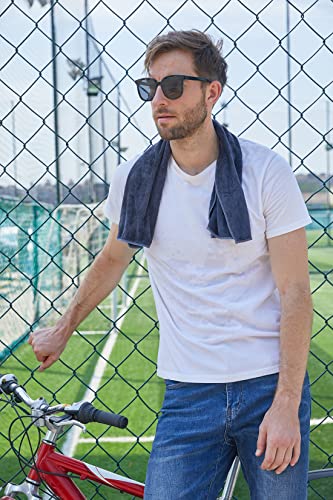 HOPESHINE Gyms Towels for Men & Women Microfiber Exercise Fitness Home Absorbent Sweat Yoga Towels Sports Towels Soft Fast Drying 16inch x32inch 3-Pack - color: 3-pack Grey