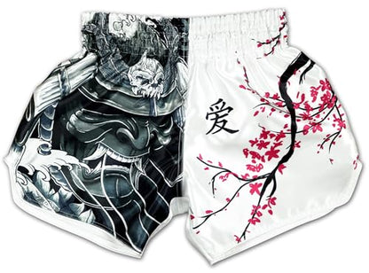 Authentic Muay Thai Boxing Shorts | Men Women Kids | Made in Thailand - color: Cherry Blossom, size: X-Large
