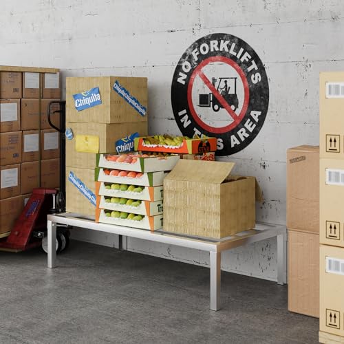 Aluminum Dunnage Rack 48" x 24" | 12" Off The Floor | 1100 Lbs Capacity - size: 48" Long x 24" Wide | Height: 12" Off The Floor