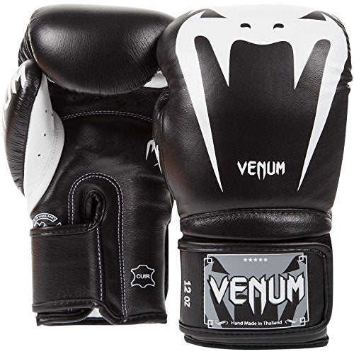Venum Giant 3.0 Boxing Gloves - Nappa Leather - color: Black/White, size: 14 oz
