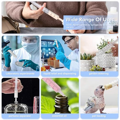 50 Pack 5 ml Plastic Syringe, luer Slip Syringe, Used in Scientific Laboratories, Liquid refilling, DIY Crafts, Scientific Labs By Labfil - size: 5ML Plastic Syringe