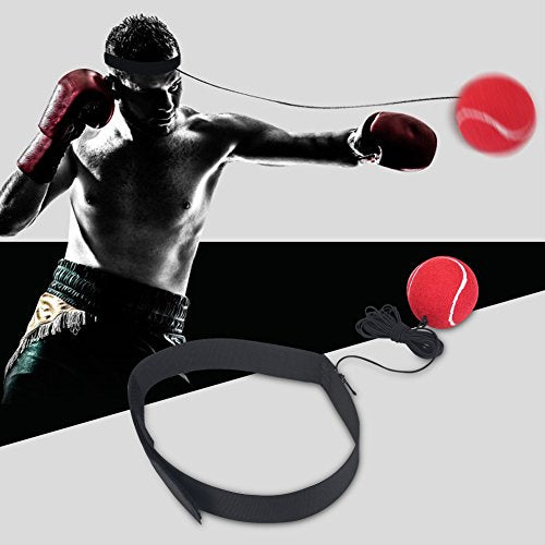 Boxing Reflex Ball, Boxing Fight Reflex Ball with Headband, Boxing Training Punching Ball Equipment to Improve Speed