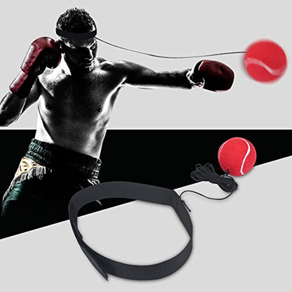 Boxing Reflex Ball, Boxing Fight Reflex Ball with Headband, Boxing Training Punching Ball Equipment to Improve Speed