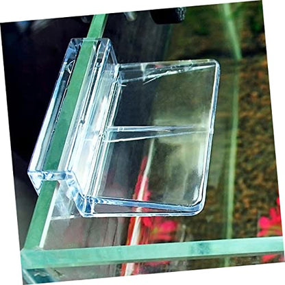 Happyyami 10pcs Acrylic Fish Tank Cover Holder Support Bracket Practical Aquarium Rack for Tanks