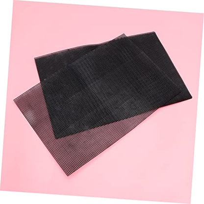 BESPORTBLE 5PCS Cuttable Plastic Mesh Grid for DIY Projects Durable Handmade Mesh Multi Purpose Square for Fish Tanks Crafting and Home Use Black - color: Black