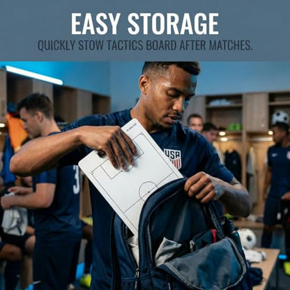 Soccer Clipboard for Coaches, Double-Sided Dry Erase Board - style: Soccer
