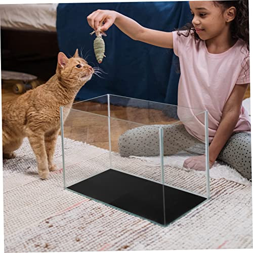 Happyyami 5pcs Insulated Pad Non- Fish Tank Mat Shock-Absorbing - Aquarium Accessory Wear- Design for Home Use Black