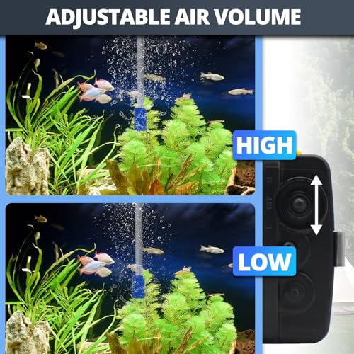 Small Aerator for Fish 6 Gallons/19GPH-35GPH,Aerator for Bait Bucket,Adjustable USB Air Pump,Quiet Voice,with Car Cigarette Lighter, Suitable for Tropical Fish Enthusiasts and Fishing Enthusiasts